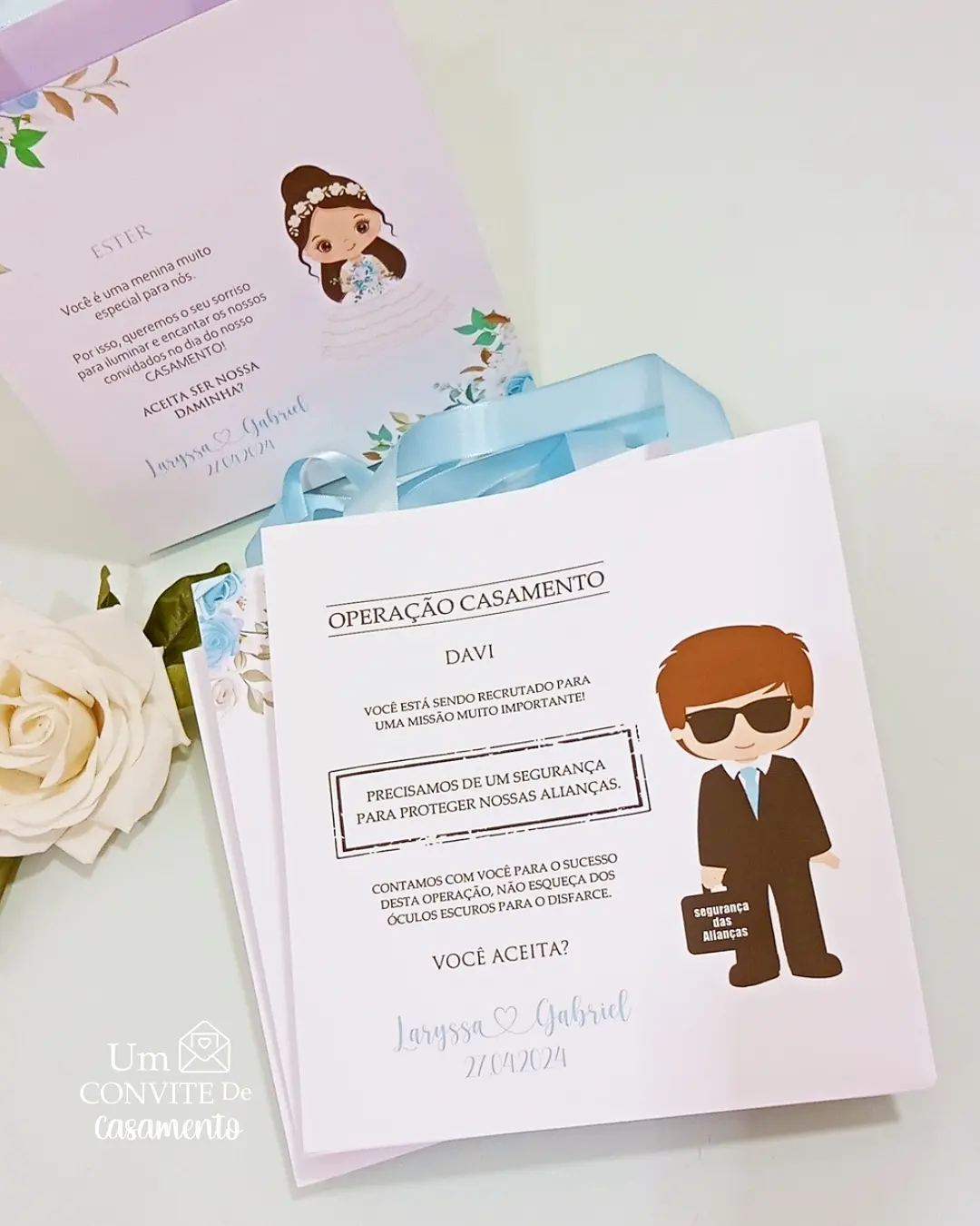 Sacolinhas Personalizadas - Um Convite de Casamento